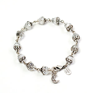 Crystal Bead Linked Bracelet BR546 - Sweet Romance Wholesale