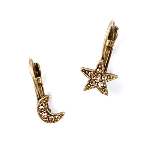 Star & Moon Earrings E1491 - Sweet Romance Wholesale