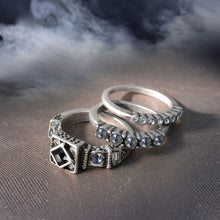 Load image into Gallery viewer, Elvira&#39;s Gothic Ring Trio EL_R102 - Sweet Romance Wholesale
