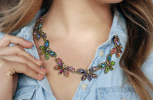 Load image into Gallery viewer, Vintage Rainbow Firefly Necklace N1221 - Sweet Romance Wholesale