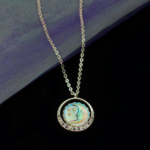 Iridescent Moon Necklace N1631 - Sweet Romance Wholesale