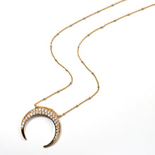 Load image into Gallery viewer, Inverted Crescent Moon Necklace N1705 - Sweet Romance Wholesale