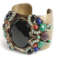 Load image into Gallery viewer, Tang Gemstone Butterfly Cuff Bracelet - Sweet Romance Wholesale