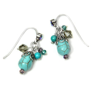 Teardrop Cluster Earrings OL_E304 - Sweet Romance Wholesale