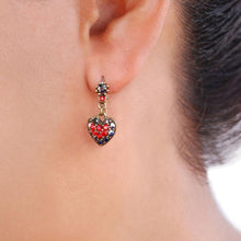 Load image into Gallery viewer, Crystal Hearts Earrings OL_E337 - Sweet Romance Wholesale
