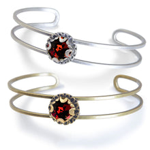 Load image into Gallery viewer, Crystal Dot Stacking Cuff Bangle Bracelet - Sweet Romance Wholesale