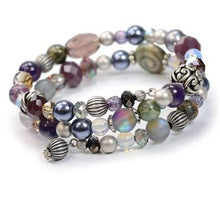Load image into Gallery viewer, Cape Cod Boho Gemstone Spiral Bracelet BR1374 - Sweet Romance Wholesale
