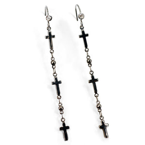 Keep the Faith Tiny Crosses Earrings E1321 - Sweet Romance Wholesale