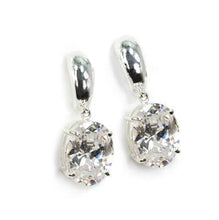 Load image into Gallery viewer, Oval Cubic Zirconia Earrings - Sweet Romance Wholesale