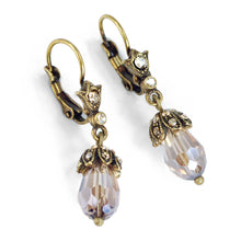 Load image into Gallery viewer, Art Deco Vintage Crystal Teardrop Earrings E988 - Sweet Romance Wholesale