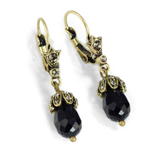 Load image into Gallery viewer, Art Deco Vintage Crystal Teardrop Earrings E988 - Sweet Romance Wholesale