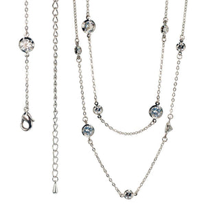 Just Like Diamonds Large Stone Layering Necklace - Sweet Romance Wholesale