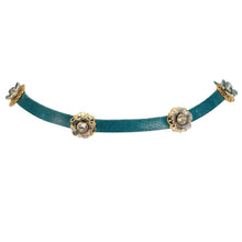 Load image into Gallery viewer, Flower Power 1960s Leather Choker N1354 - Sweet Romance Wholesale