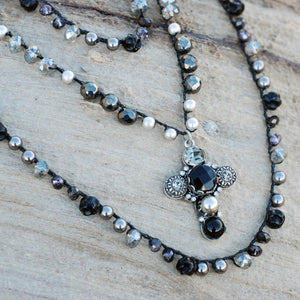 Malibu Beads With Cross N1356 - Sweet Romance Wholesale