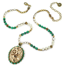 Load image into Gallery viewer, Malachite Garden Beaded Necklace N1360 - Sweet Romance Wholesale