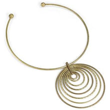 Load image into Gallery viewer, 1970s Retro Circle Necklace N1379 - Sweet Romance Wholesale
