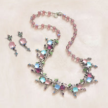 Load image into Gallery viewer, Pastel Satin Tulips Necklace and Earring Set - Sweet Romance Wholesale