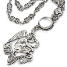 Load image into Gallery viewer, Winged Venus Angel and Crystal Orb Necklace N1468 - Sweet Romance Wholesale