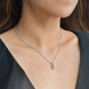 Swarovski Crystal Solitaire Birthstone Pendant Necklace - Sweet Romance Wholesale