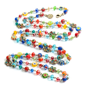 Long Candy Beads Necklace N464 - Sweet Romance Wholesale