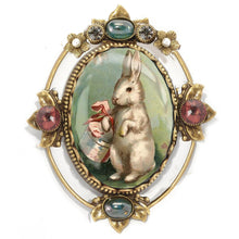 Load image into Gallery viewer, Bobbie the Hat Box Bunny Pin P330-BO - Sweet Romance Wholesale