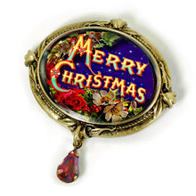 Load image into Gallery viewer, Merry Christmas Pin P340 - Sweet Romance Wholesale