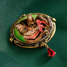 Load image into Gallery viewer, Christmas Kitty Pin P341 - Sweet Romance Wholesale