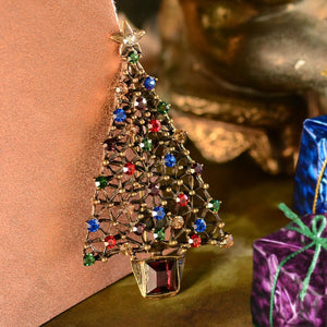 Jewel Tree Christmas Pin P354-JE - Sweet Romance Wholesale