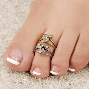 Petite Flower Toe Ring - Sweet Romance Wholesale