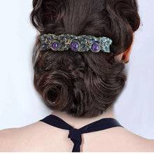 Load image into Gallery viewer, Enamel Ivy Leaves Hair Barrette  B544