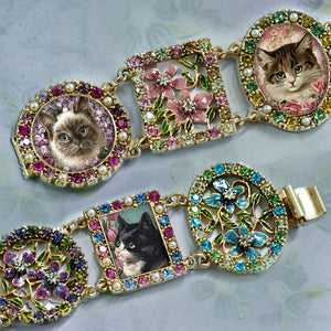 Vintage Cats Bracelet BR536-C