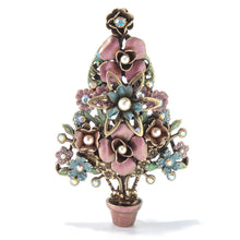 Load image into Gallery viewer, Topiary Christmas Tree Brooch P179