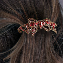 Load image into Gallery viewer, Art Deco Vintage Crystal Bow Barrette B861 - Sweet Romance Wholesale