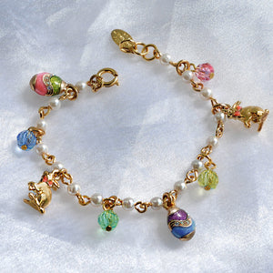 Easter Egg Charm Bracelet BR201 - Sweet Romance Wholesale