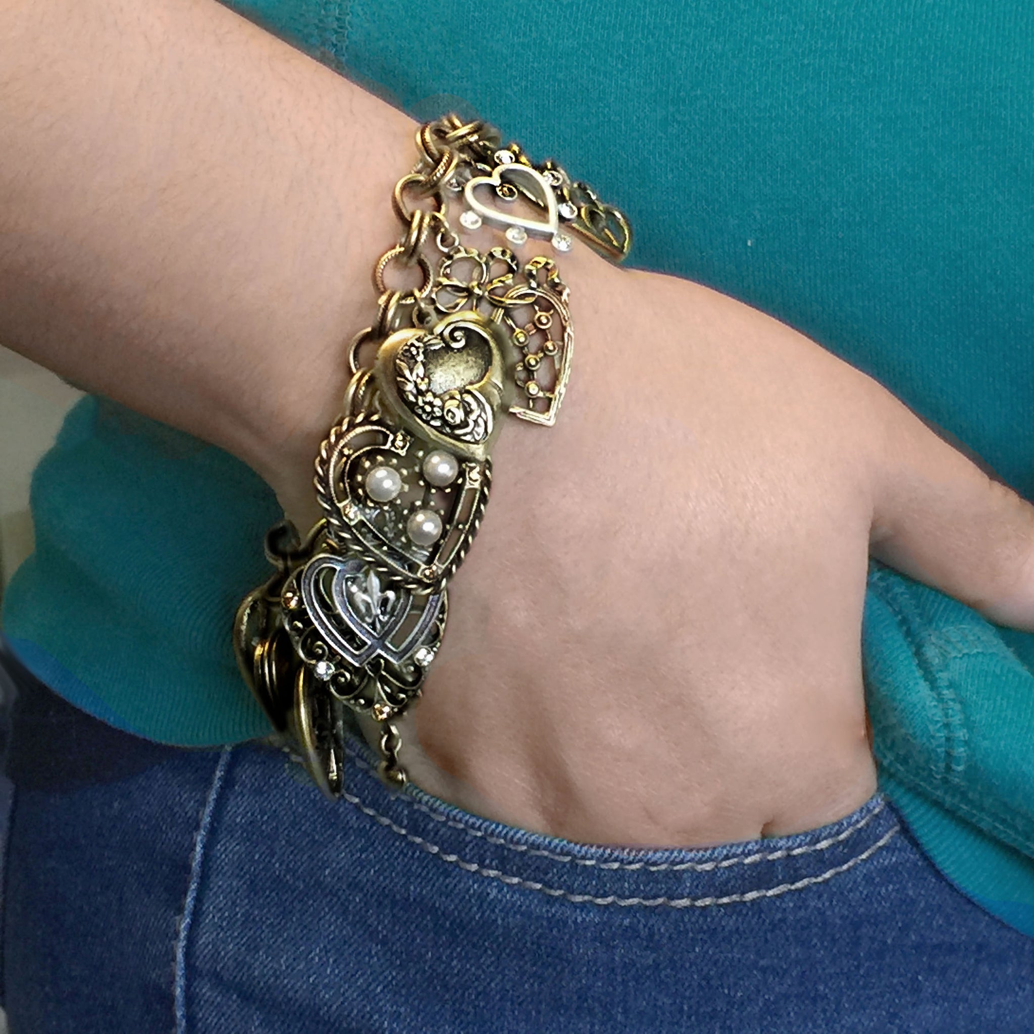 Royal Arch Masonic Keystone Locket Bracelet Woven Cord 14k Gold Silver –  Jewelryauthority