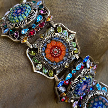 Load image into Gallery viewer, Millefiori Glass Moorish Statement Bracelet BR476 - Sweet Romance Wholesale