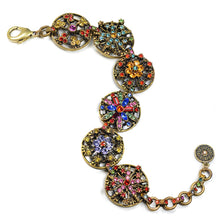 Load image into Gallery viewer, Rainbow Crystal Calypso Statement Bracelet - Sweet Romance Wholesale