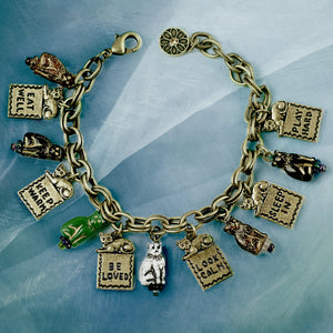 Good Life Cat Charm Bracelet & Earring Set - Sweet Romance Wholesale