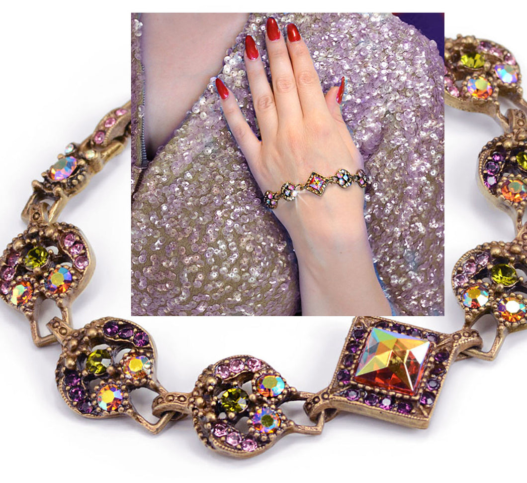 Vintage Midcentury Aurora Glamour Bracelet BR555 - Sweet Romance Wholesale