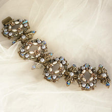 Load image into Gallery viewer, Encrusted Jewels &amp; Pearls Bracelet - Sweet Romance Wholesale