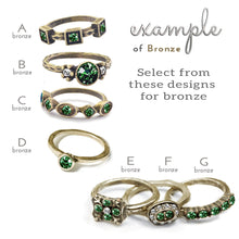 Load image into Gallery viewer, Birthstone Stackable Vintage Ring - Sweet Romance Wholesale