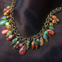 Load image into Gallery viewer, Millefiori Citrus Bead Necklace - Sweet Romance Wholesale