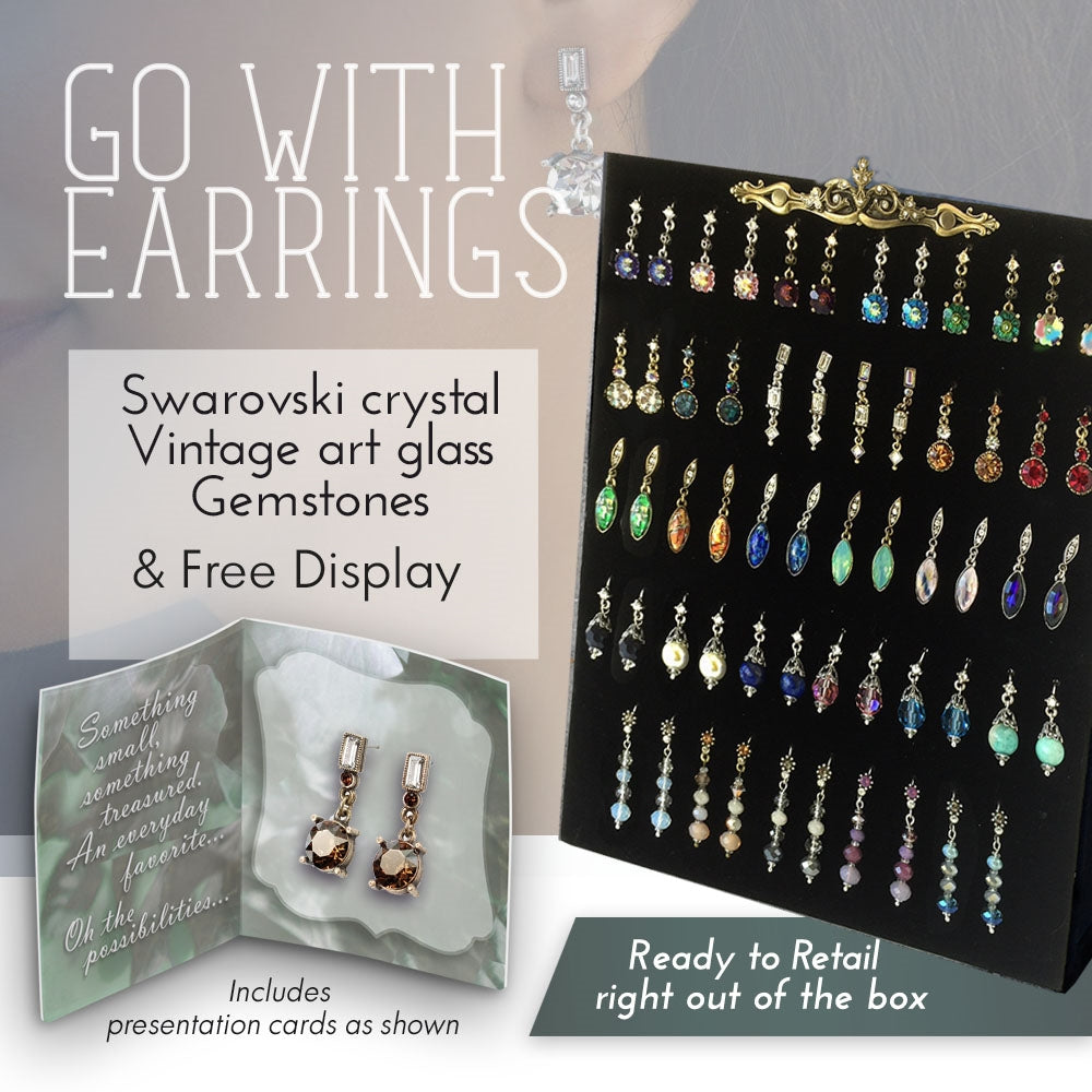 Go With Earring Deal: Assortment + Free Display - Sweet Romance Wholesale