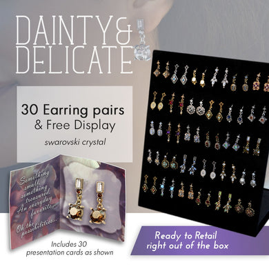 Dangle Earring Deal: 30pr Earrings + Free Display DEAL1402 - Sweet Romance Wholesale