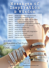 Load image into Gallery viewer, Inspirational Bangle Deal: 12 Bracelets + Free Display - Sweet Romance Wholesale