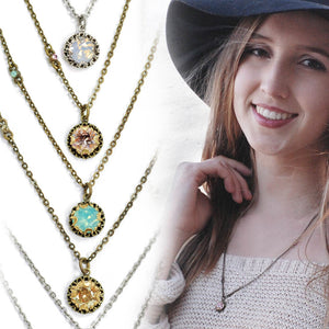 Crystal Dot Necklace Deal: 10 Necklaces + Free Display DEAL1512 - Sweet Romance Wholesale