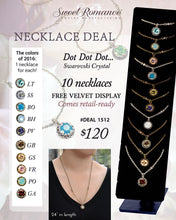 Load image into Gallery viewer, Crystal Dot Necklace Deal: 10 Necklaces + Free Display DEAL1512 - Sweet Romance Wholesale