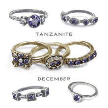 Load image into Gallery viewer, Stackable December Birthstone Ring - Tanzanite Blue - Sweet Romance Wholesale