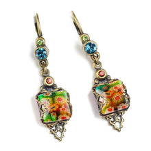 Load image into Gallery viewer, Millefiori Vintage Square Earrings E1382 - Sweet Romance Wholesale