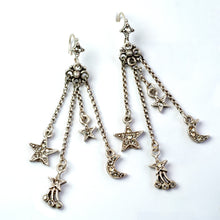 Load image into Gallery viewer, Moon &amp; Star Delicate Tassel Earrings E1500 - Sweet Romance Wholesale